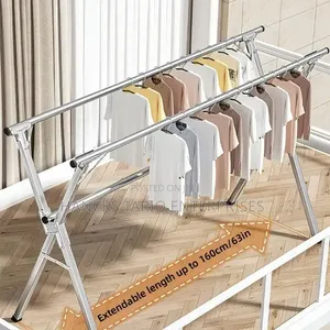 Extendable Stainless Steel X-Frame Laundry Drying Rack
​Key Features
