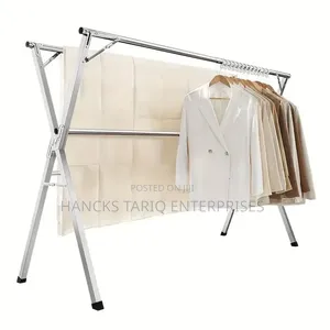 Extendable Stainless Steel X-Frame Laundry Drying Rack
​Key Features