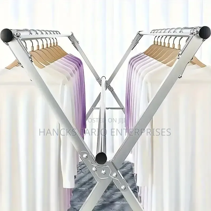 Extendable Stainless Steel X-Frame Laundry Drying Rack
​Key Features