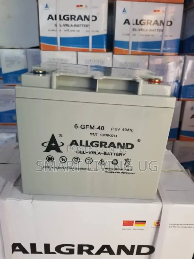 40Ah Allgrand Gel Deep Cycle Battery – Built for Solar Energy Storage