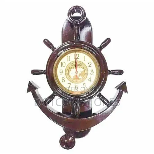 Anchor Pendulum Wall Clock/Design May Differ - Brown/Black
