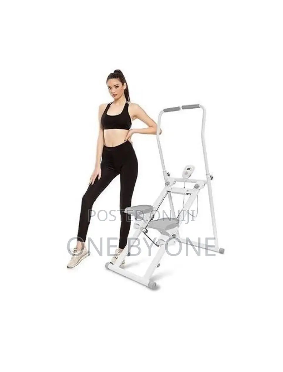Foldable Vertical Stair Climber and Cardio Exercise Machine