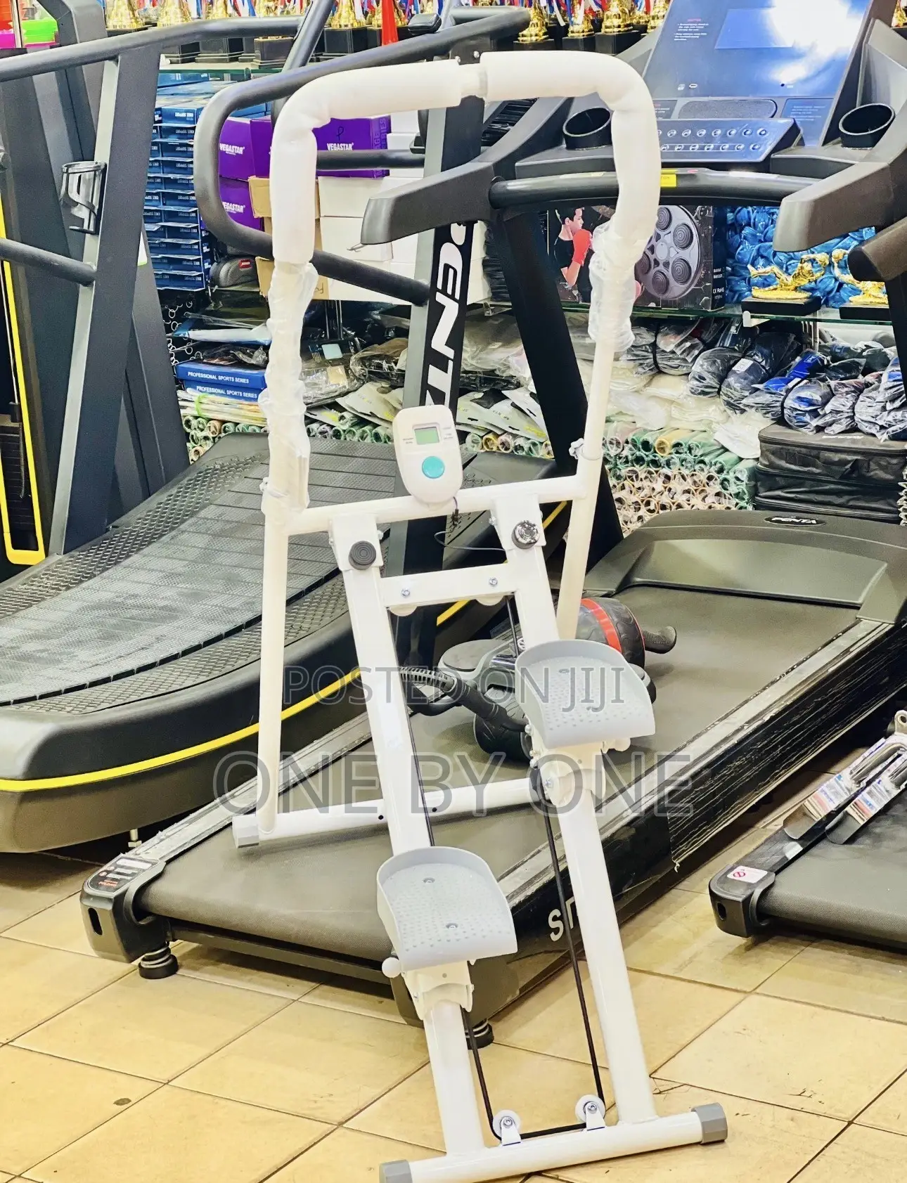 Foldable Vertical Stair Climber and Cardio Exercise Machine