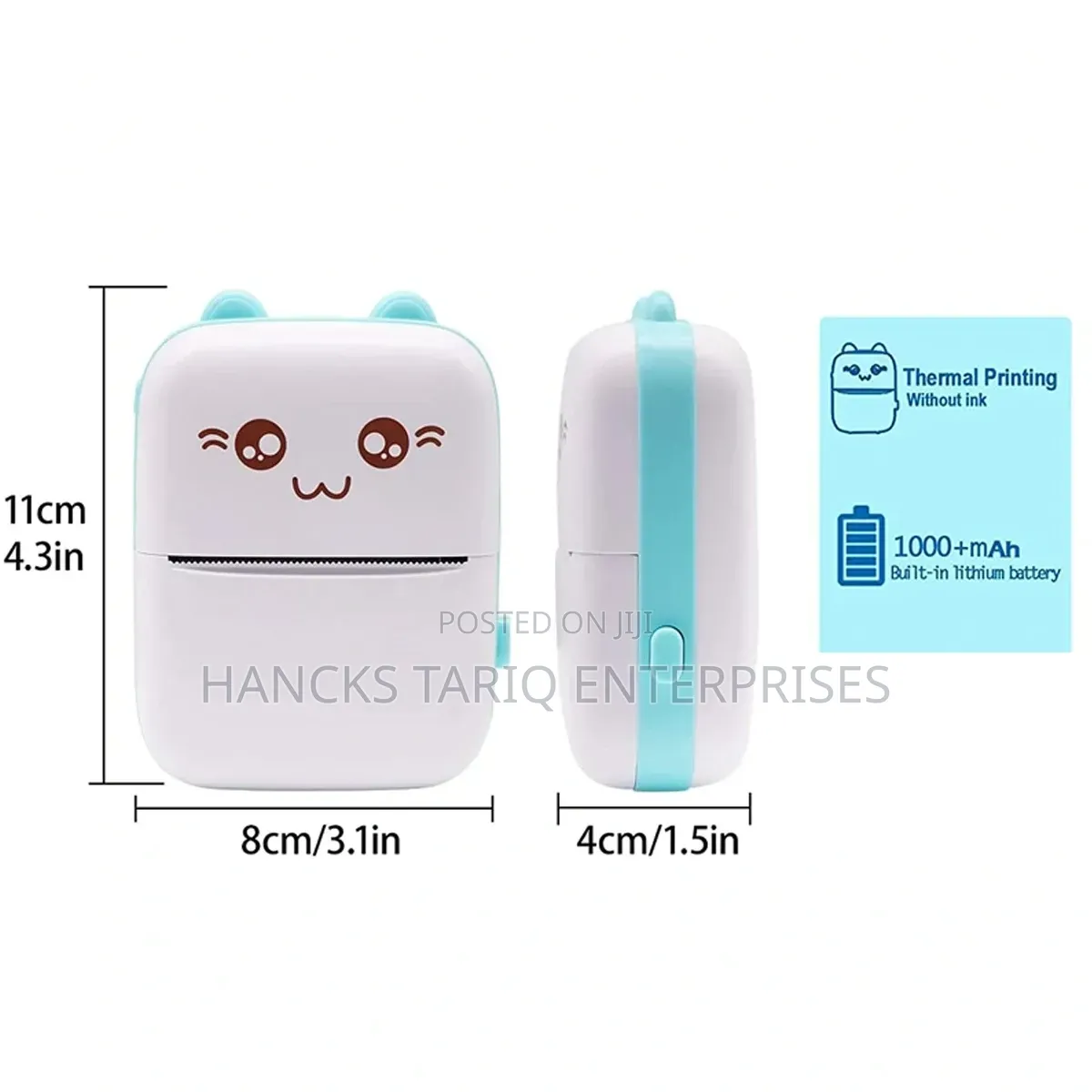 ​Mini Portable Thermal Pocket Printer With Cute Face Design