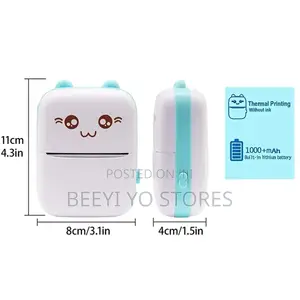 ​Mini Portable Thermal Pocket Printer With Cute Face Design