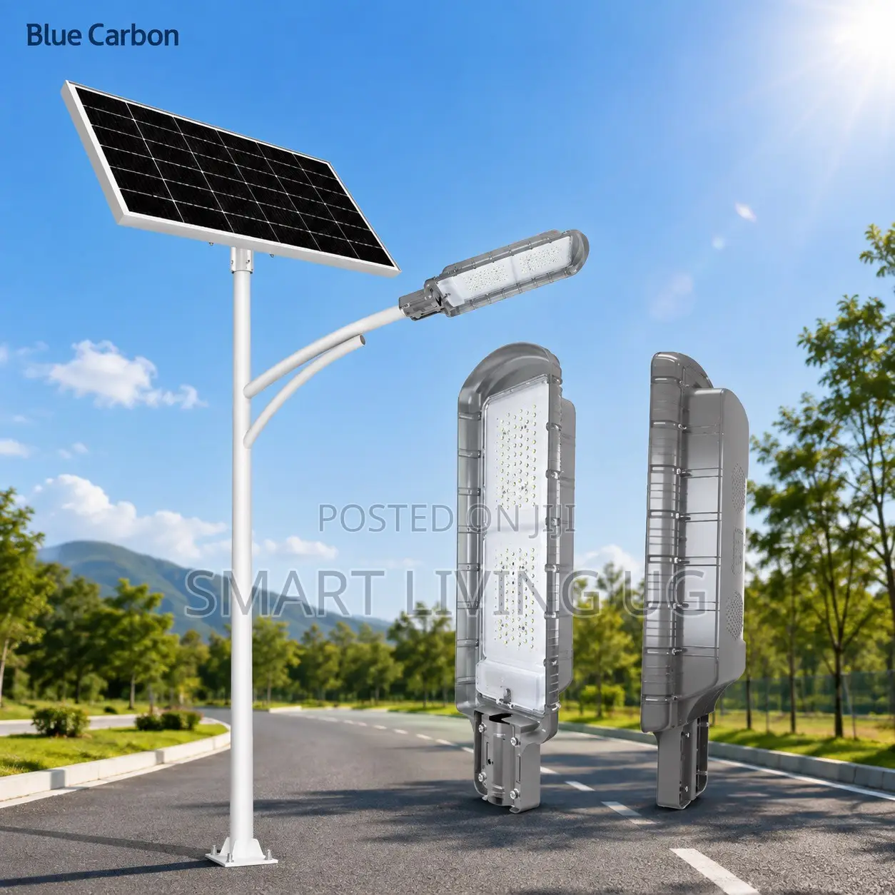 Blue Carbon 3.0 King Light Solar Street Light With Powerful LED