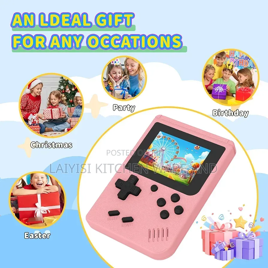 Gaming Console,Portable Video Game Preloaded 400 Classic Video Games,