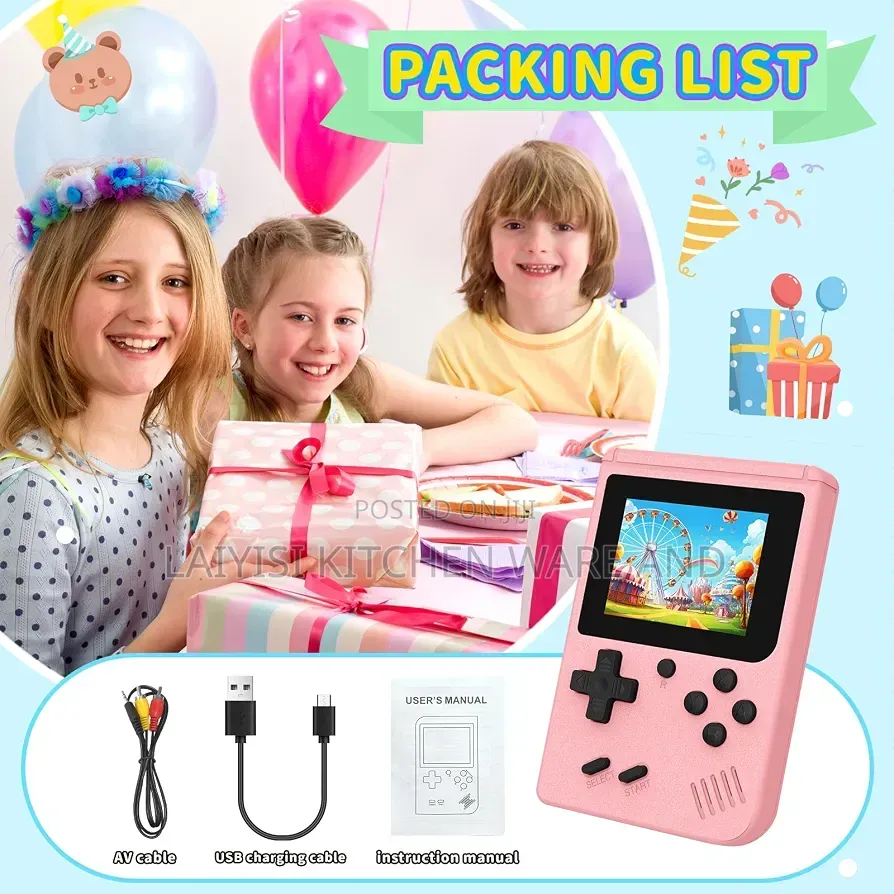 Gaming Console,Portable Video Game Preloaded 400 Classic Video Games,