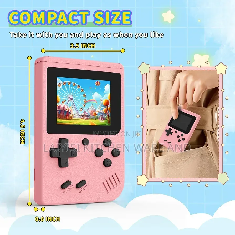 Gaming Console,Portable Video Game Preloaded 400 Classic Video Games,