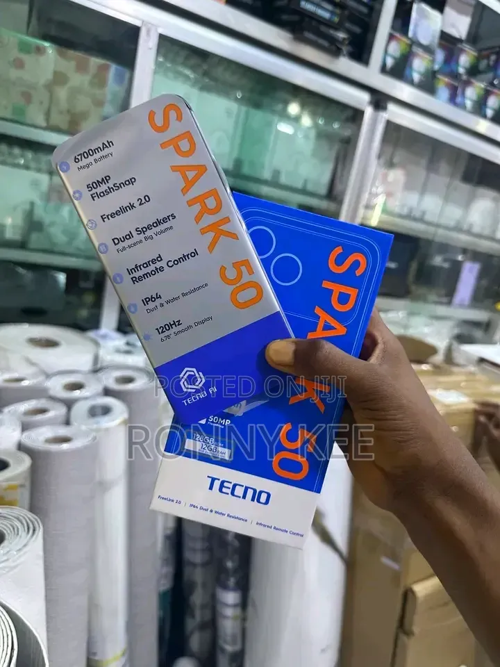 New Tecno Spark 50 128 GB Black