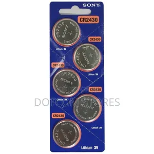 5pk Sony Coin Cell Battery CR2430 3V Lithium