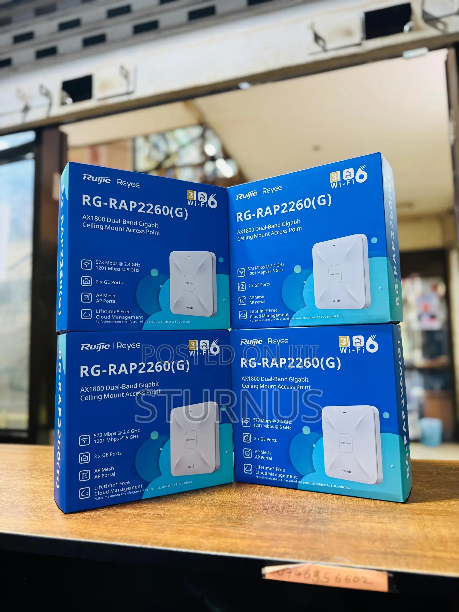 RG-RAP2260(G) Reyee Wi-Fi 6 AX1800 Ceiling Access Point