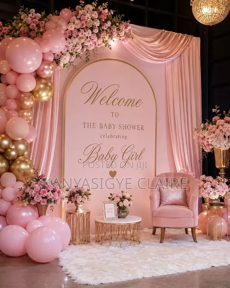 Luxurious Baby Shower Decor in Hall