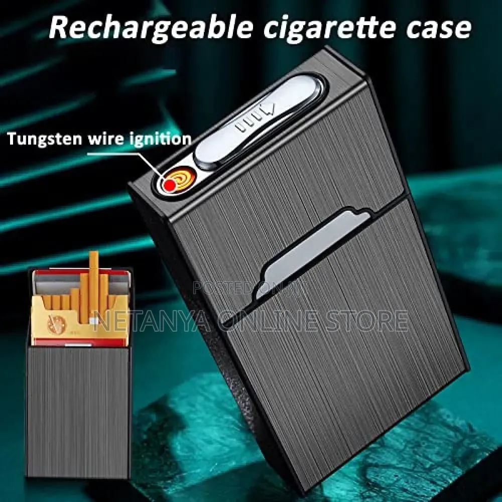 Rechargeable 2in1 Cigarette Lighter and Case