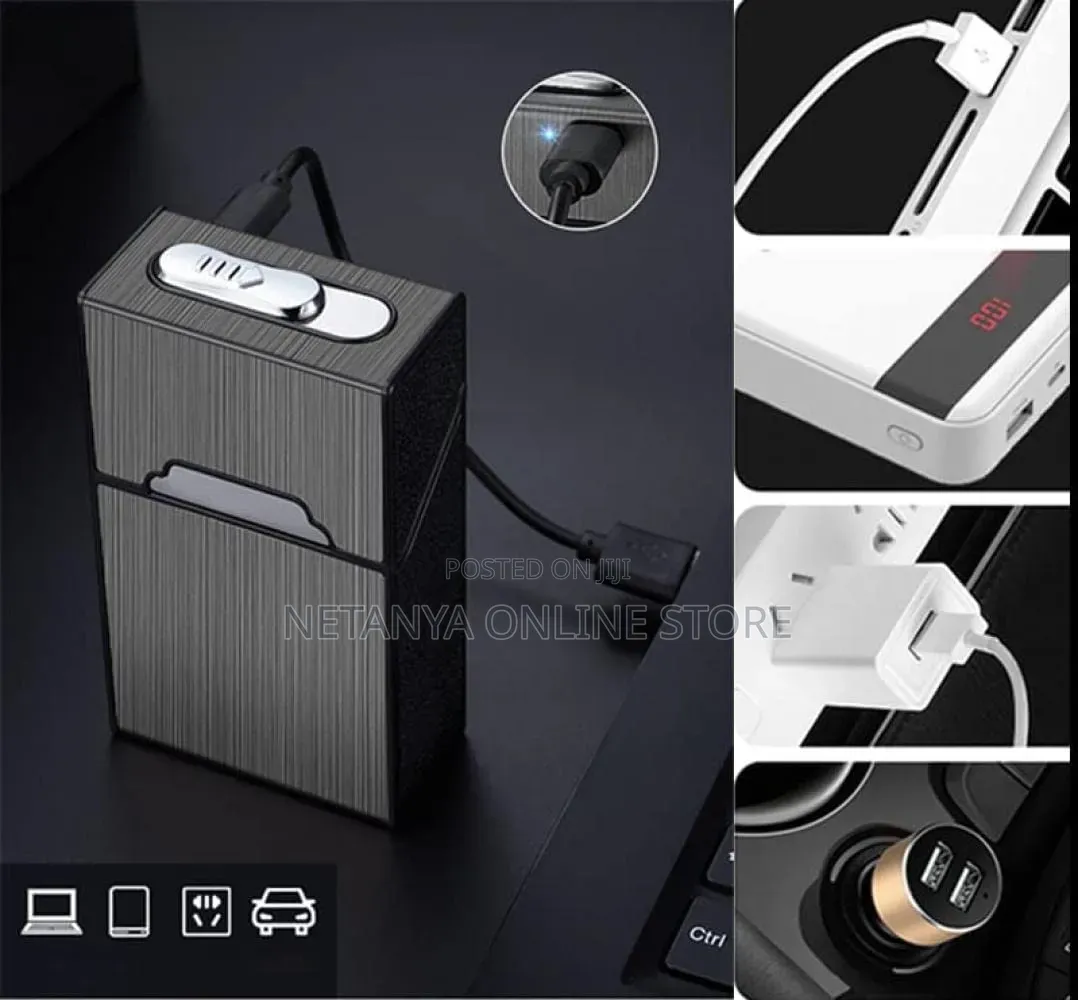 Rechargeable 2in1 Cigarette Lighter and Case