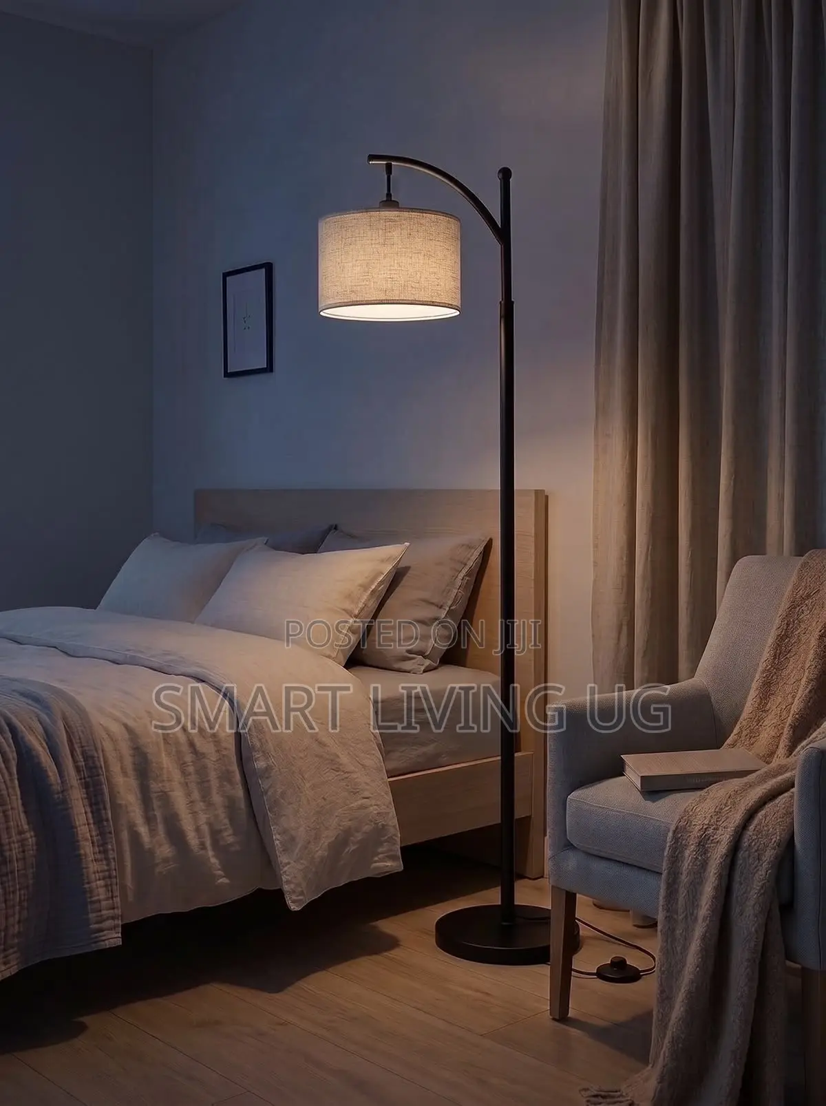 Contemporary Arc Floor Lamp With Marble Base - Elegant Home Decor