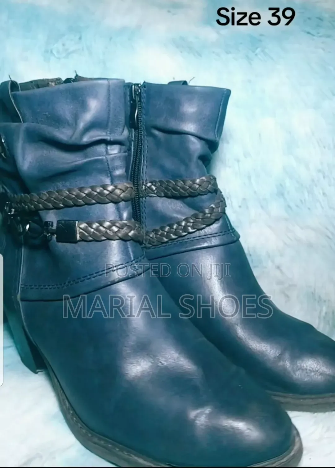 Navy Blue Boots