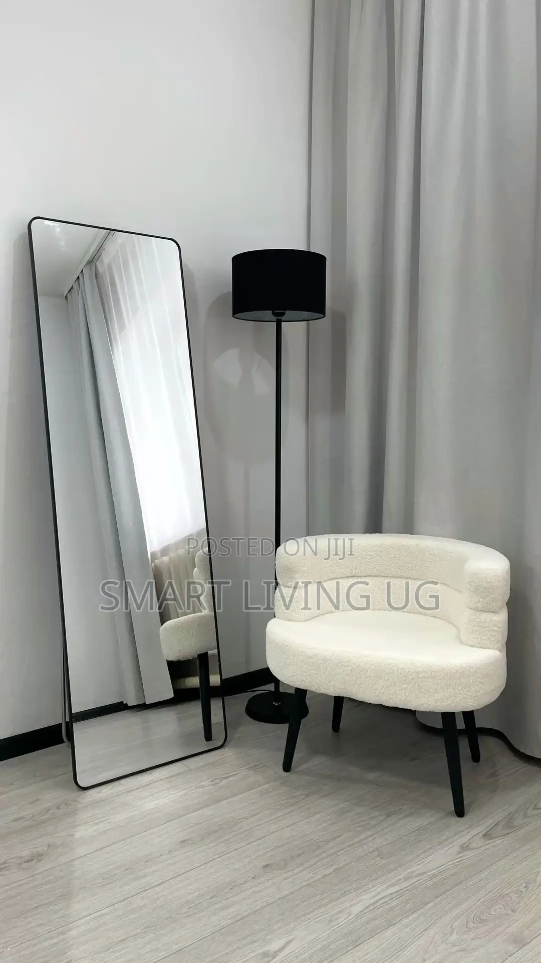 Simple Fabric Shade Floor Lamp - Perfect for Renters Students