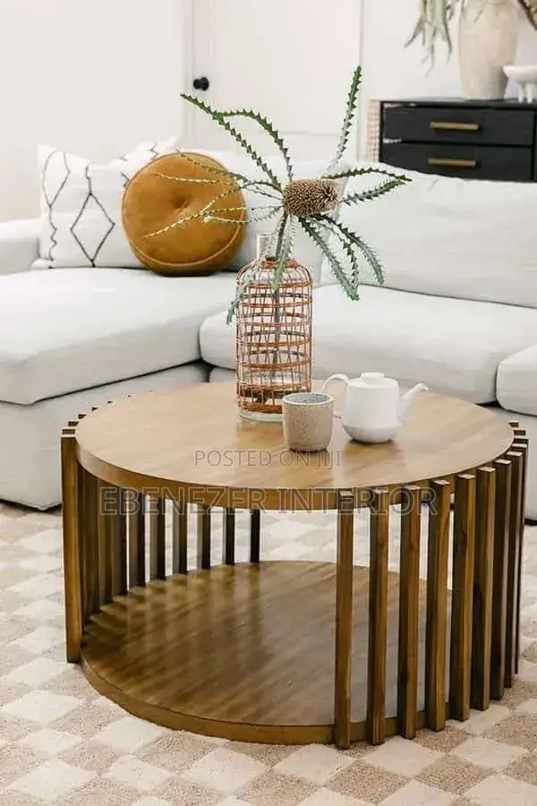 Circular Wooden Center Table