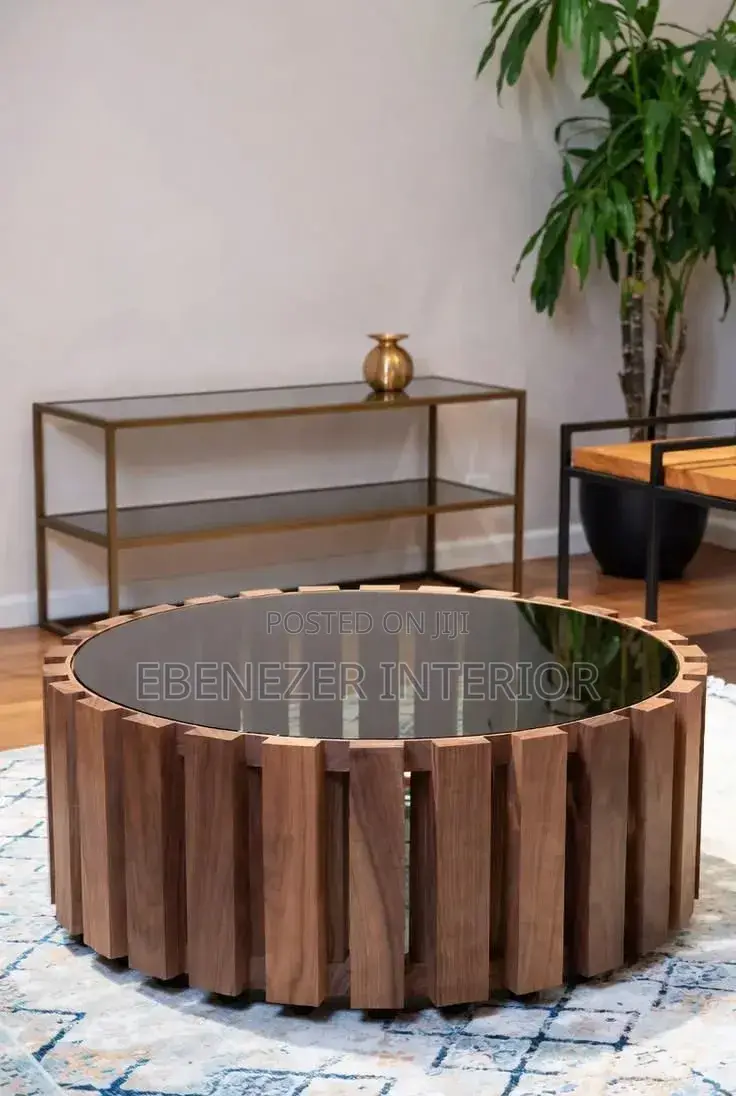 Circular Wooden Center Table