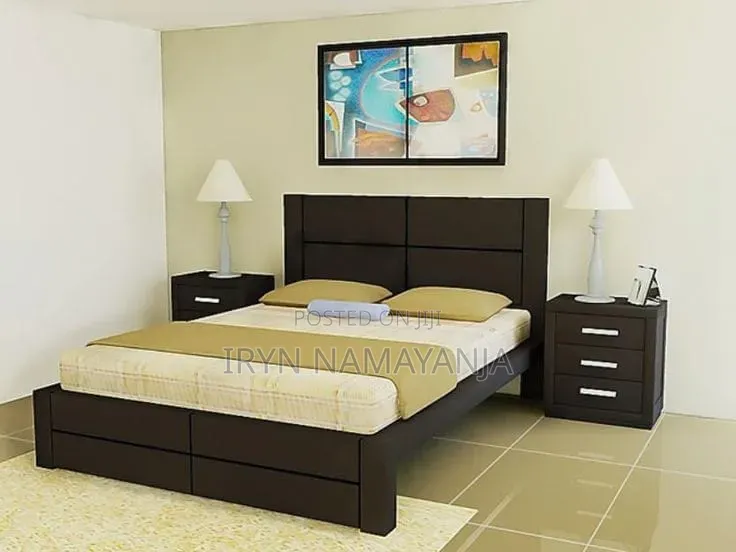 Black Wooden Beds