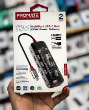 Promate 11 in 1 MultiPort USB-C Hub