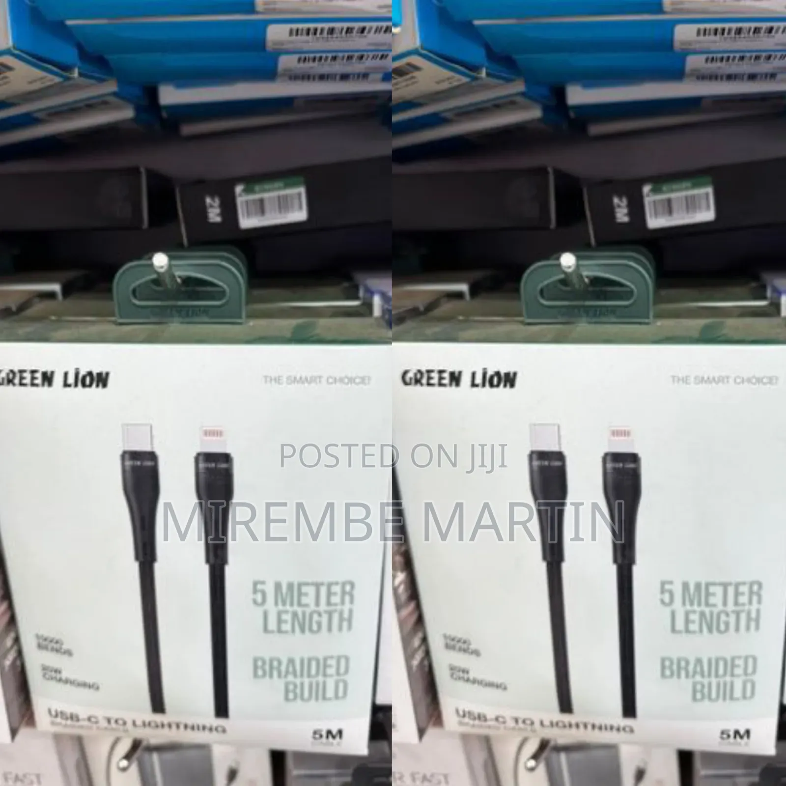 Green Lion Ultra-Durable 5-Meter USB-C to Lightning Braided Cable