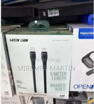 Green Lion Ultra-Durable 5-Meter USB-C to Lightning Braided Cable