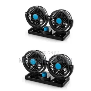 Dual-Head Wireless Car Fan