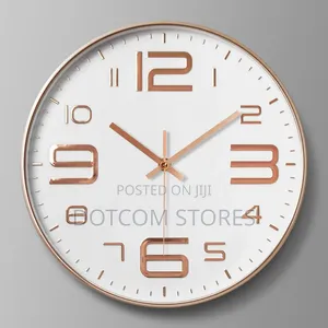 12 Inch (30 Cm) Rose Gold Hanging Digital Clock