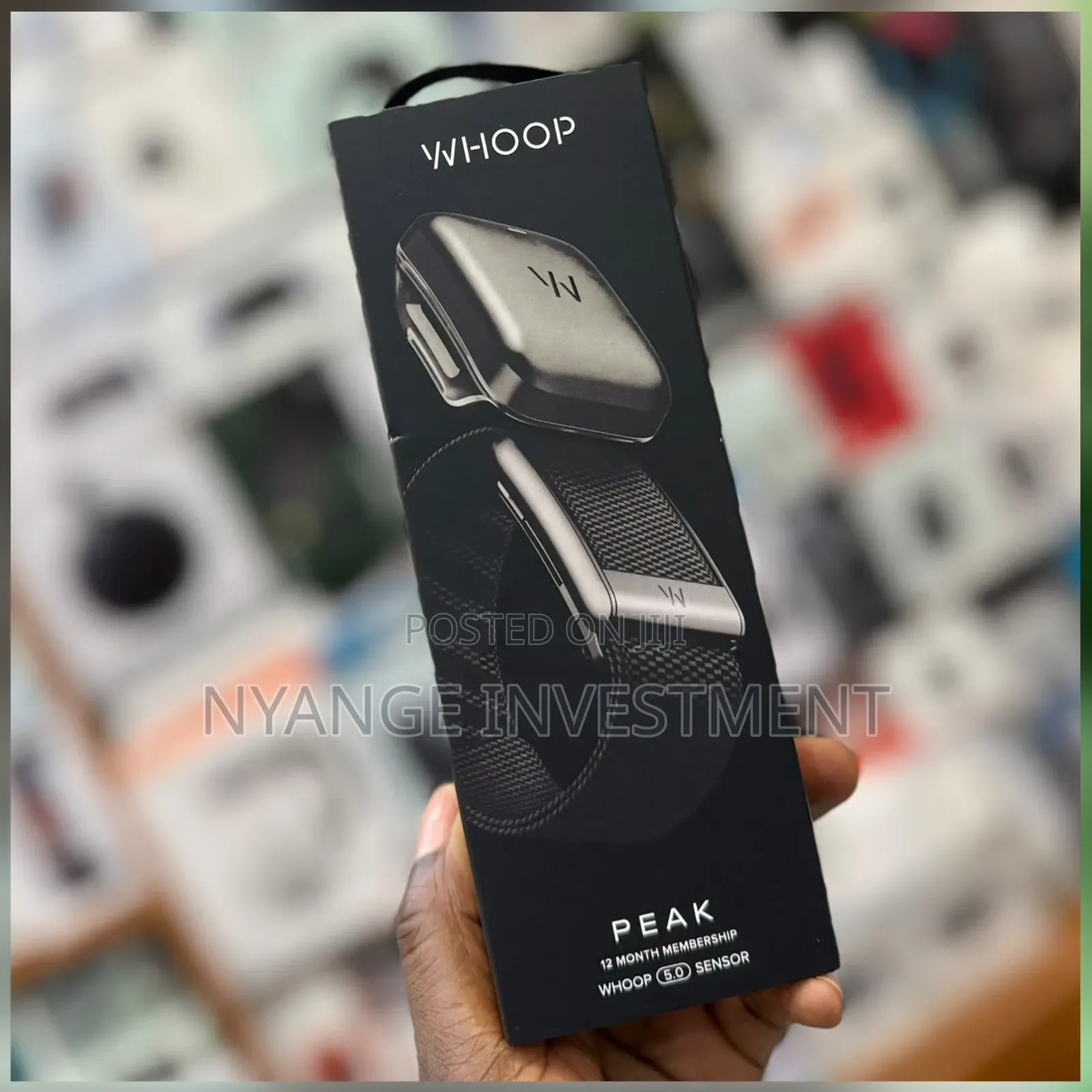 WHOOP Peak 5.0 Sensor, a 24/7 Health and Fitness Wearable Band.