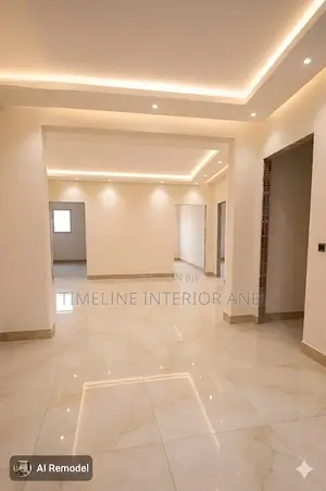 Luxury Gypsum Ceiling With LED Strip Lighting