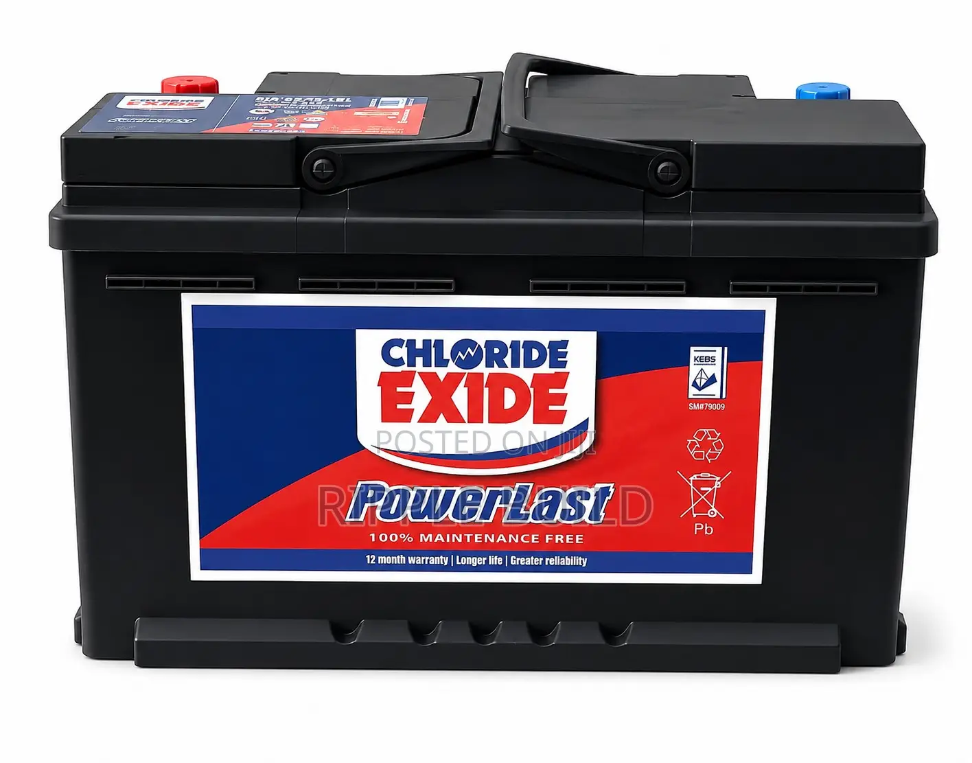 80Ah Chloride Exide PowerLast DIN80MF 490CCA Car Battery