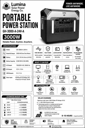 Lumina Power Station 3000w
