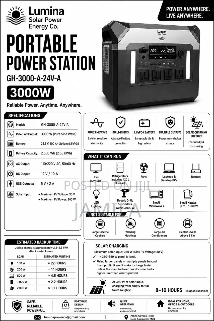 Lumina Power Station 3000w