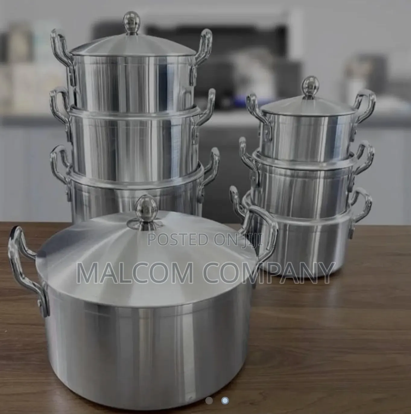 7-Piece Stainless Steel Cooking Pot Set
