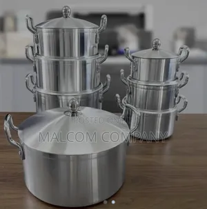 7-Piece Stainless Steel Cooking Pot Set