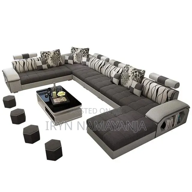Long Sectional U Shapped Sofa Set