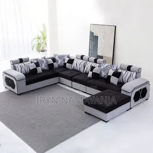 Long Sectional U Shapped Sofa Set
