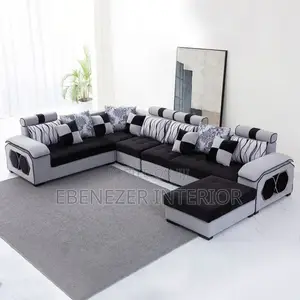 Long Sectional U Shapped Sofa Set
