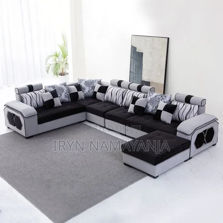 Long Sectional U Shapped Sofa Set