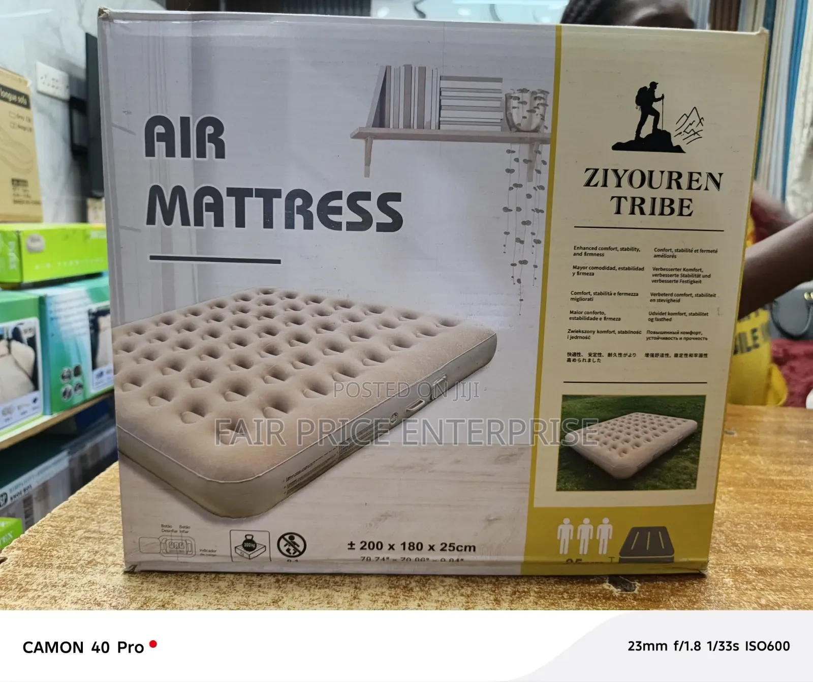 4x6 by 10 Inches. Tribe Air Mattress