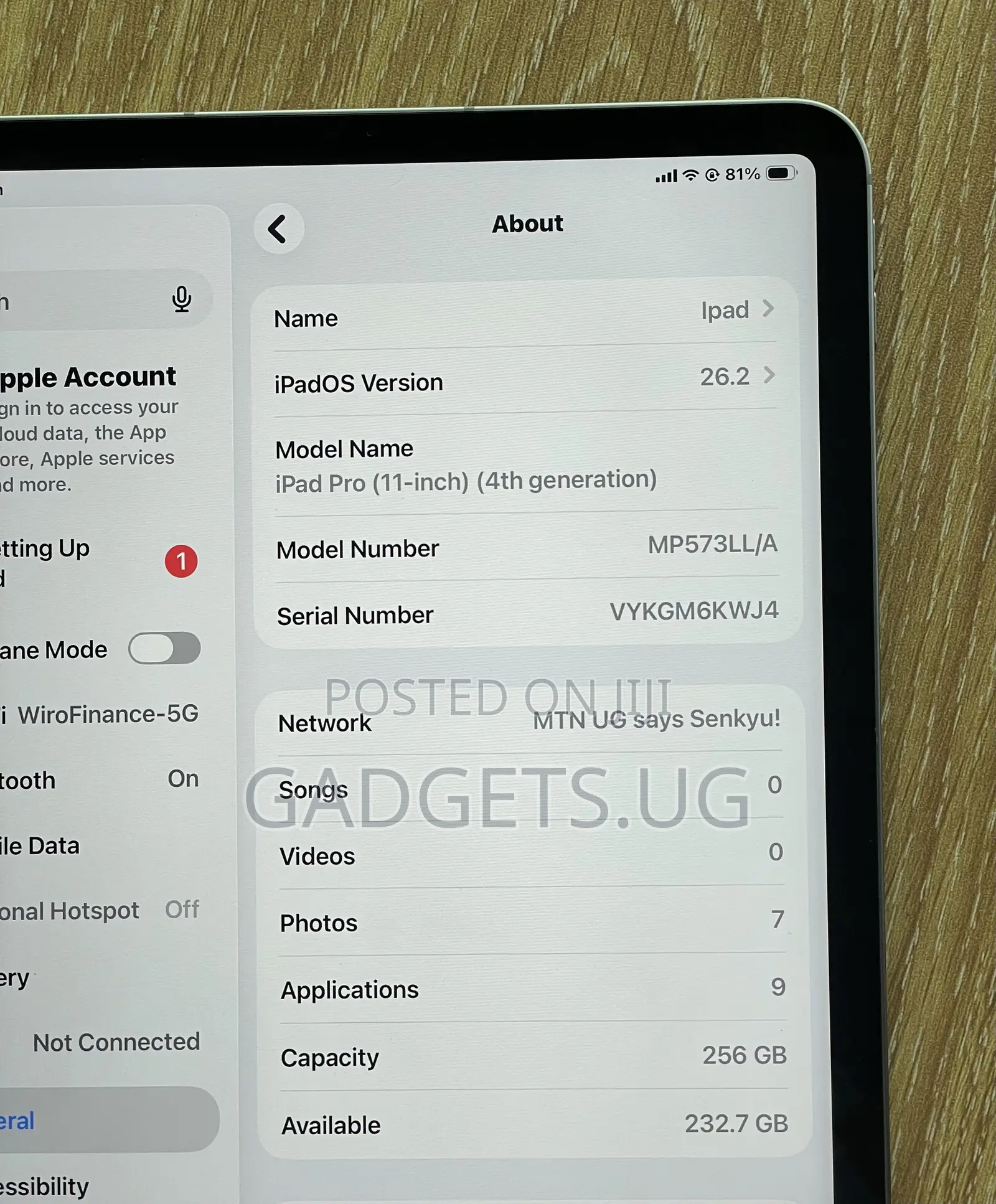 Apple iPad Pro (2022) 256 GB Silver
