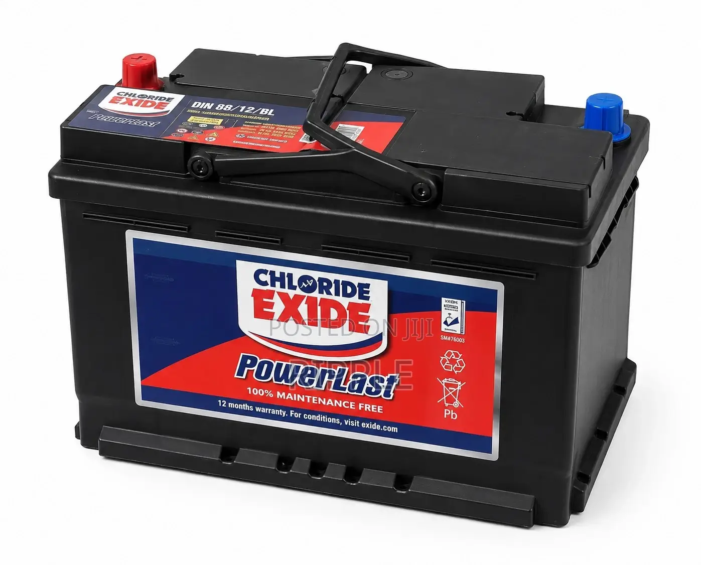 88Ah Chloride Exide PowerLast DIN88MF 520CCA MF Car Battery