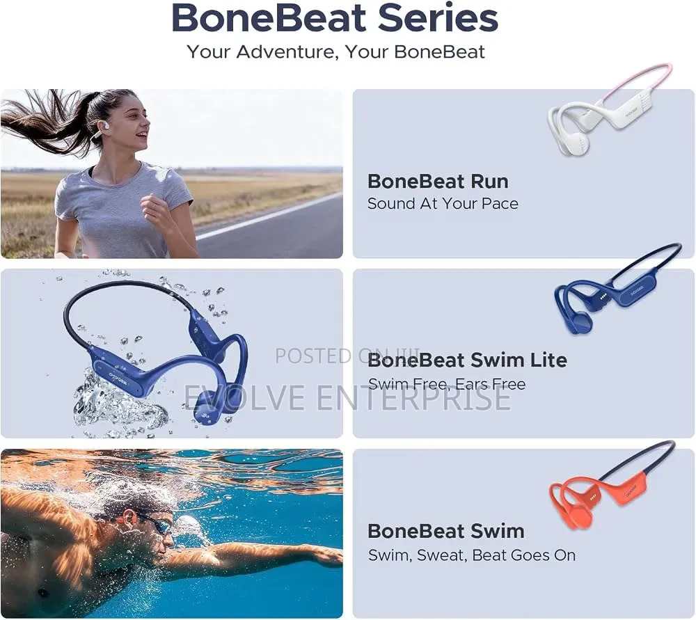 IP68 Waterproof Bone Conduction Headphones, Bluetooth 5.4,10H Battery