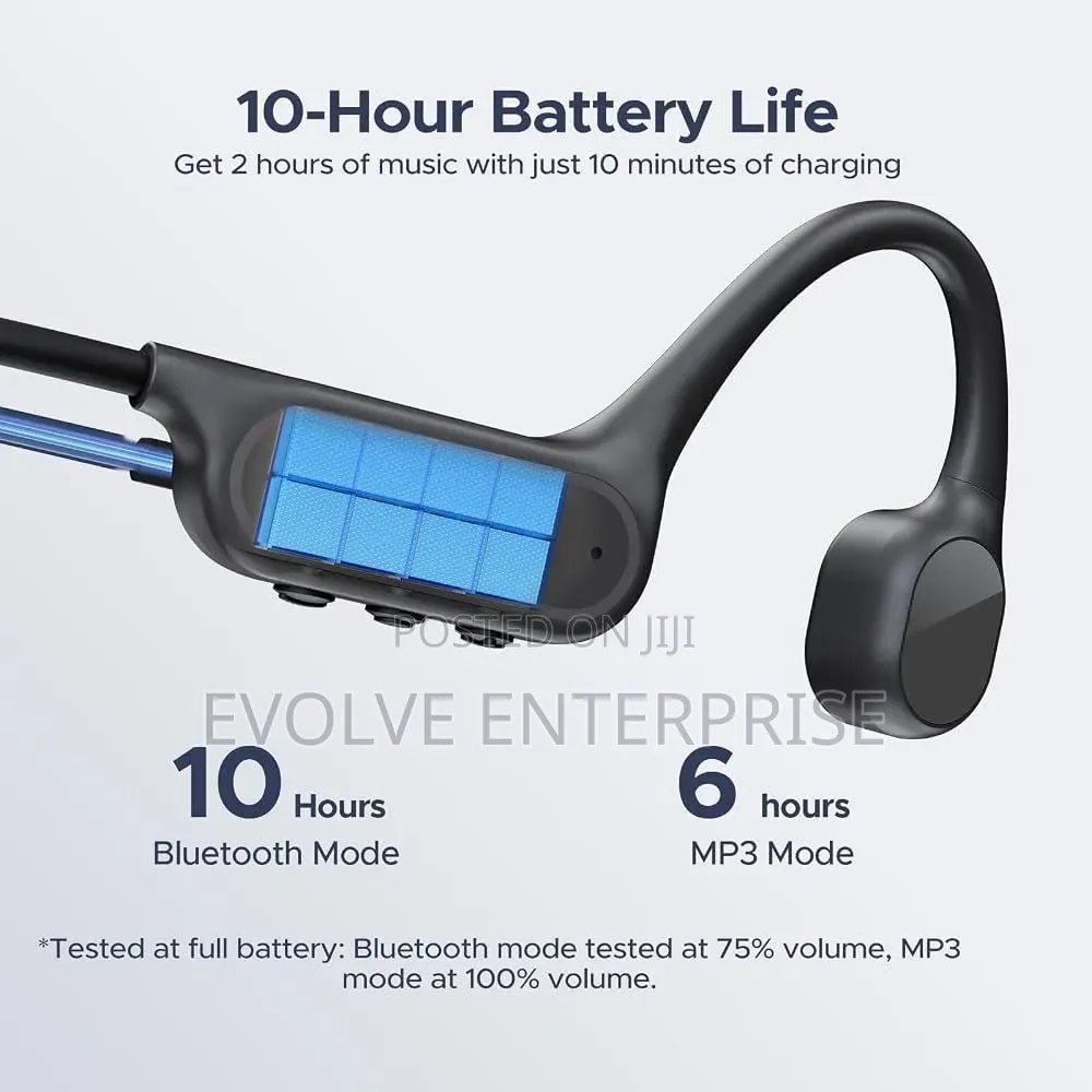 IP68 Waterproof Bone Conduction Headphones, Bluetooth 5.4,10H Battery