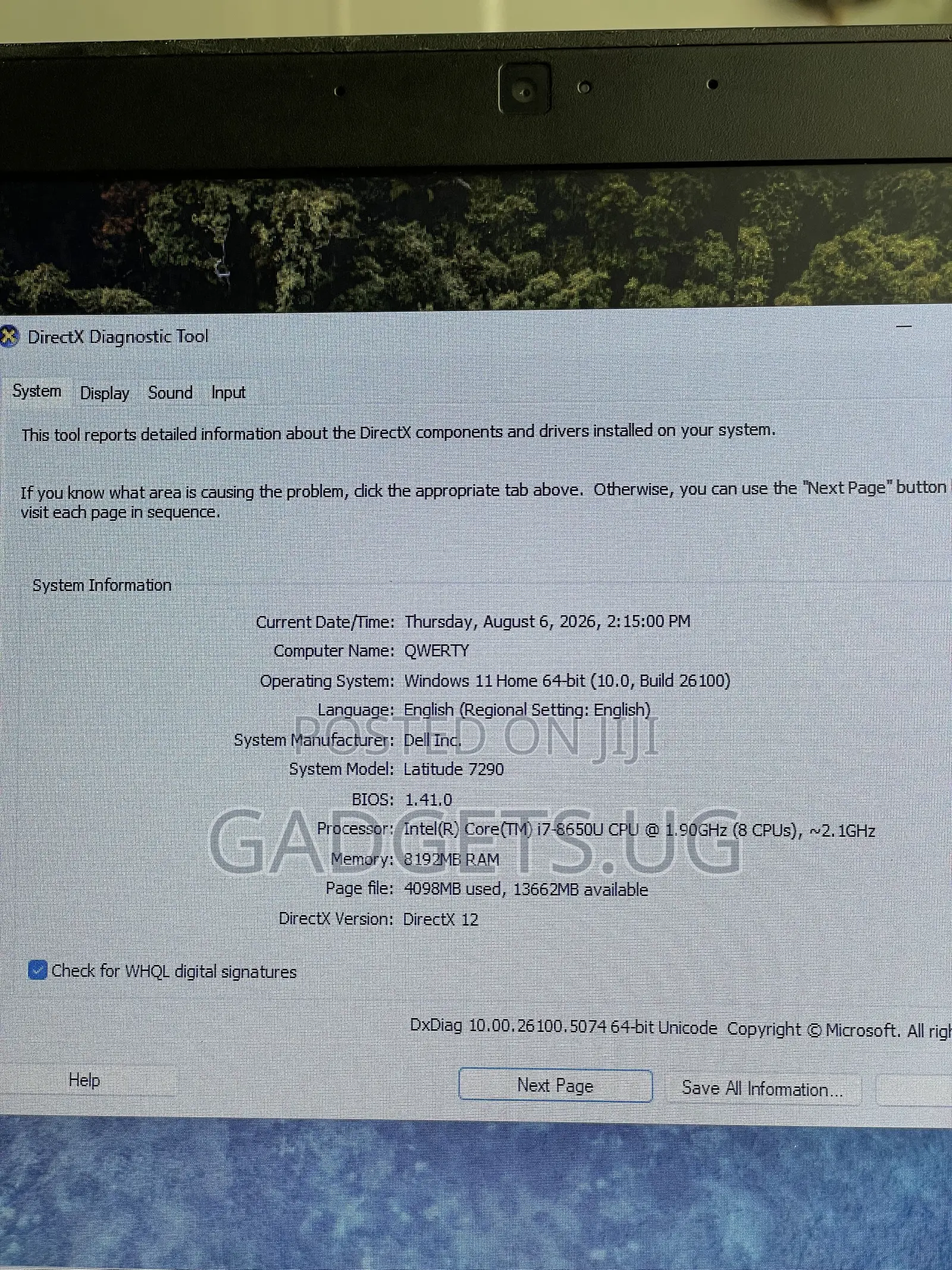 Laptop Dell Latitude 7290 8GB Intel Core i7 SSHD+SSD 500GB