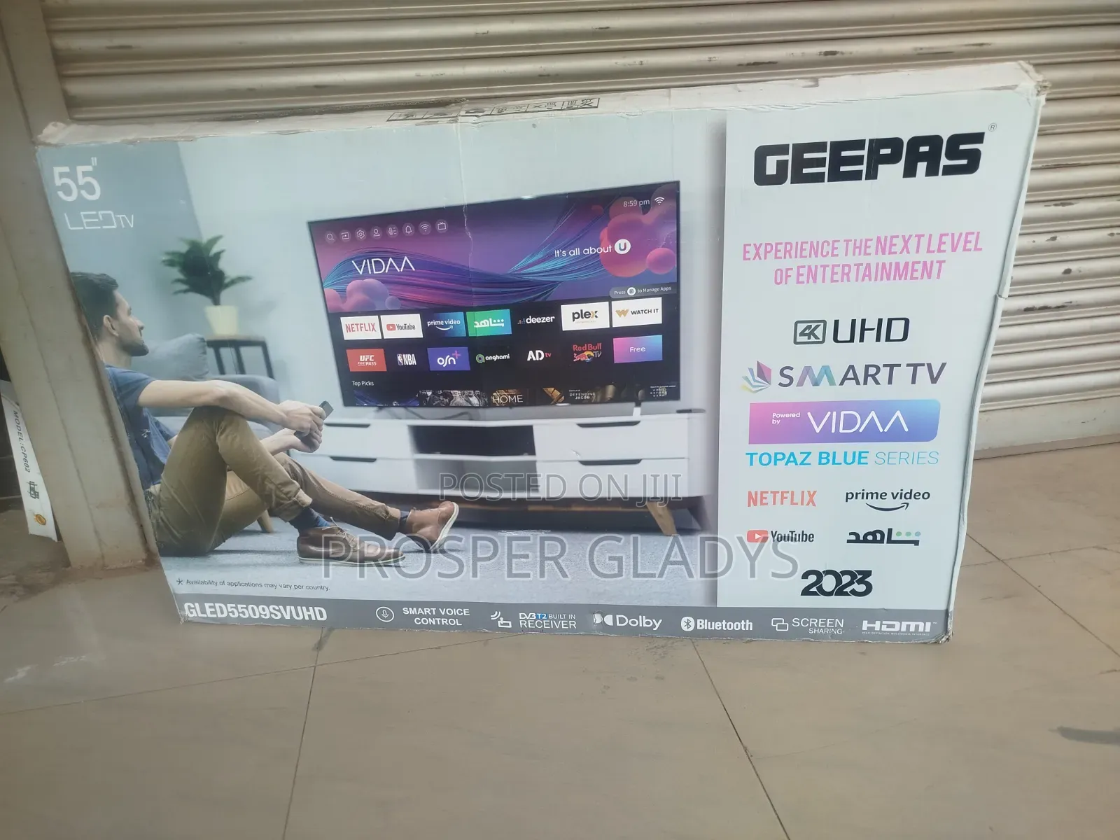 Geepers 55 Smart Digital Flat Screen Flameless.