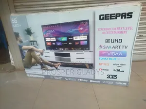 Geepers 55 Smart Digital Flat Screen Flameless.