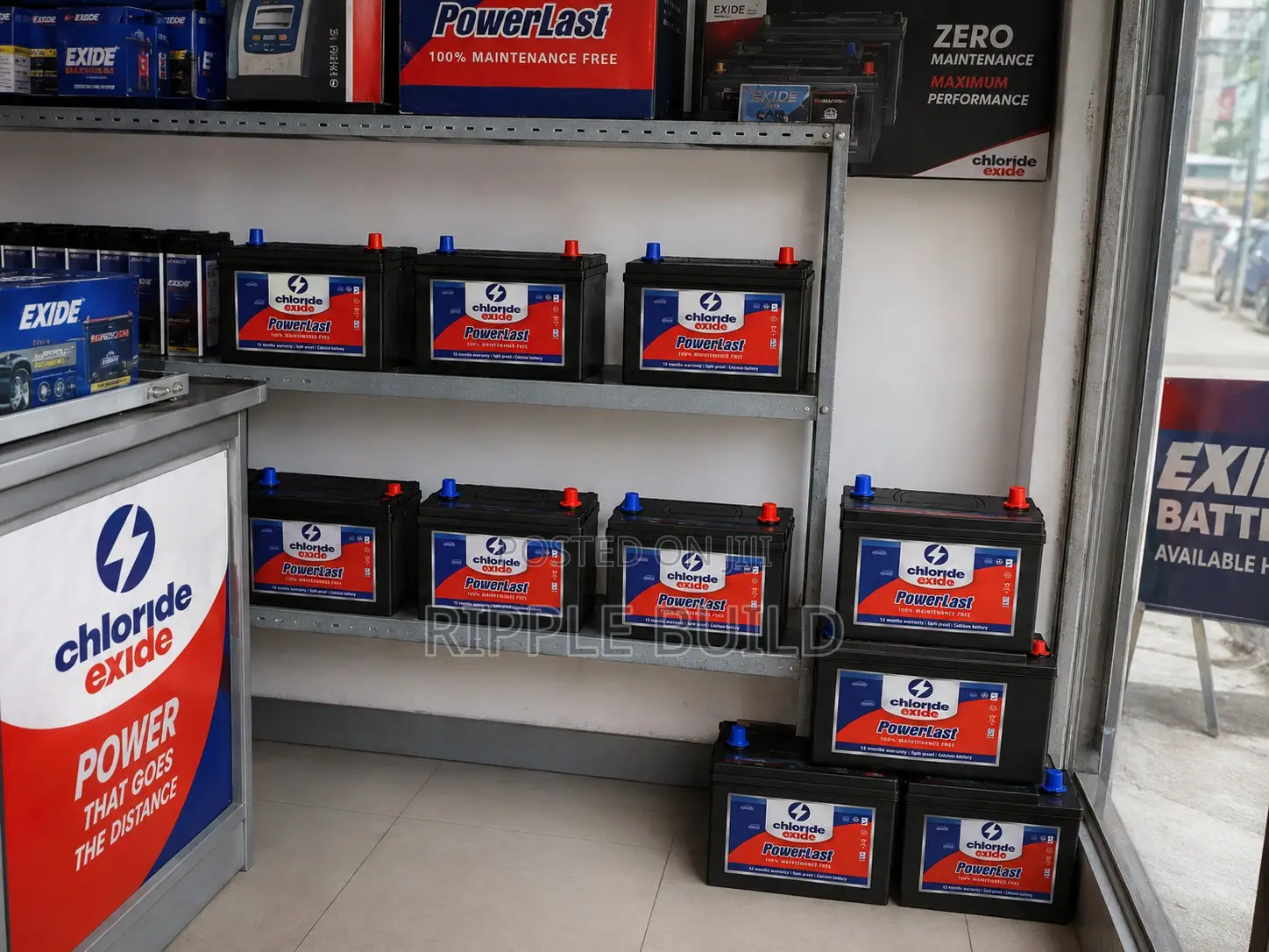120Ah Chloride Exide PowerLast 120MF Maintenance Free Battery